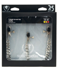 Spartacus Y-Style Broad Tip Nipple Clamps &amp; Clit Clamp