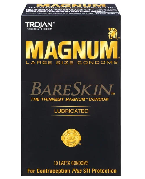 Trojan Magnum Bareskin Condoms - Box of 10
