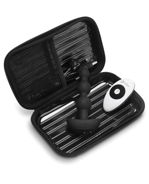 b-Vibe Remote Triplet Anal Beads - Black