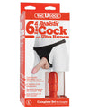 Ultra Harness 2 Set 2 w/7&quot; Realistic Dong &amp; Powder - Flesh