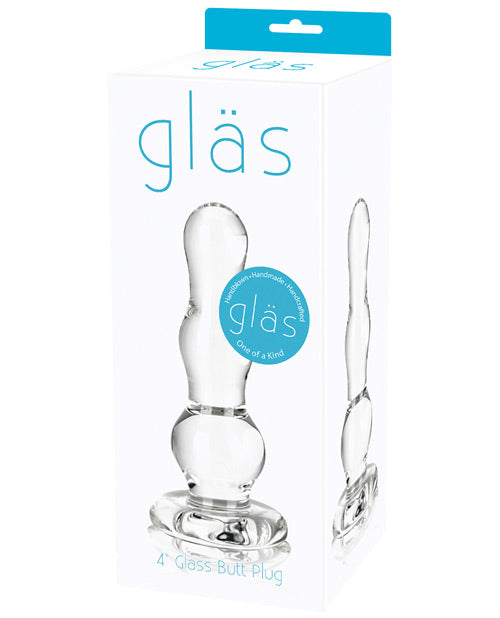 Glas 4&quot; Butt Plug - Clear
