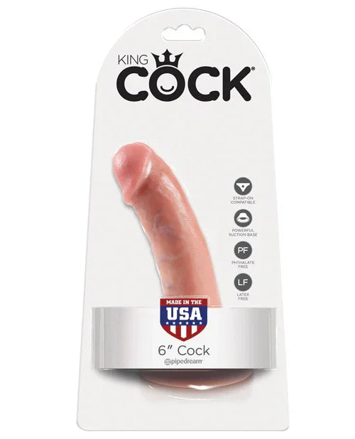 King Cock 6" Cock - Flesh