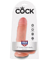 King Cock 7&quot; Cock w/Balls - Flesh