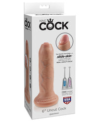King Cock 6&quot; Uncut Dildo - Flesh