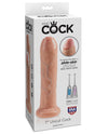 King Cock 7&quot; Uncut Dildo - Flesh