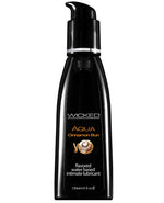 Wicked Sensual Care Aqua Water Based Lubricant - 4 oz Cinnamon Bun