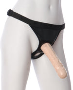 Ultra Harness 2 Set w/8&quot; Dong &amp; Powder - Flesh