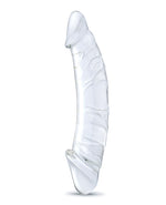 Glas 10.5&quot; Realistic Girthy Glass Double Dong - Clear