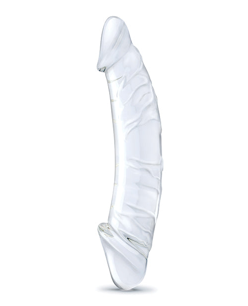 Glas 10.5&quot; Realistic Girthy Glass Double Dong - Clear