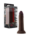 Shaft Model J Flexskin Liquid Silicone 6.5&quot; Dong - Mahogany