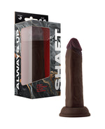Shaft Model J Flexskin Liquid Silicone 6.5&quot; Dong - Mahogany