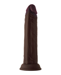 Shaft Model J Flexskin Liquid Silicone 8.5&quot; Dong - Mahogany