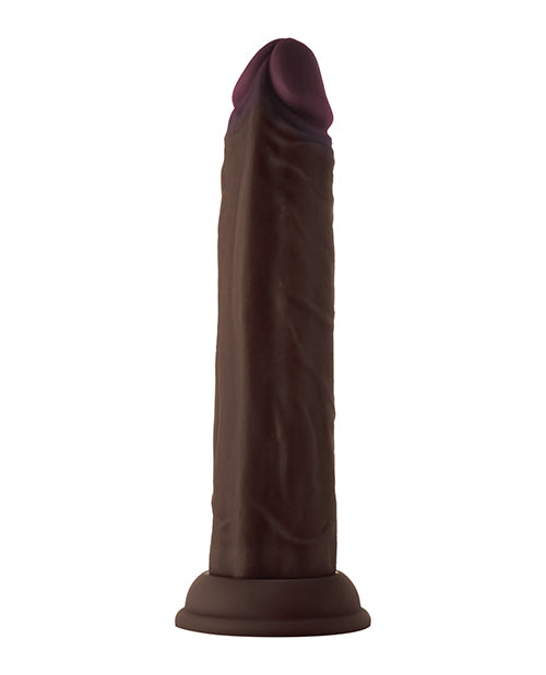 Shaft Model J Flexskin Liquid Silicone 8.5&quot; Dong - Mahogany