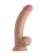 Shaft Model C Flexskin Liquid Silicone 8.5&quot; Curved Dong w/Balls - Pine