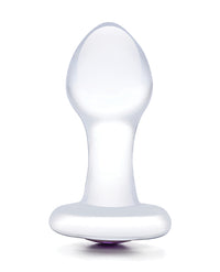 Glas 3.5&quot; Bling Bling Glass Butt Plug - Clear