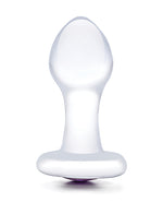 Glas 3.5&quot; Bling Bling Glass Butt Plug - Clear