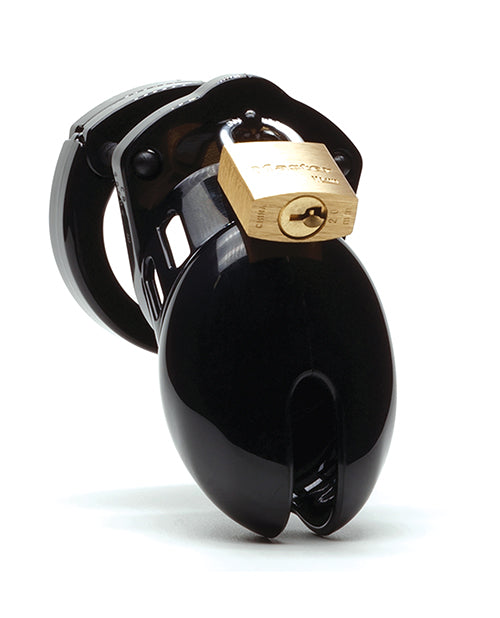 CB-6000S 2 1/2&quot; Cock Cage &amp; Lock Set - Black