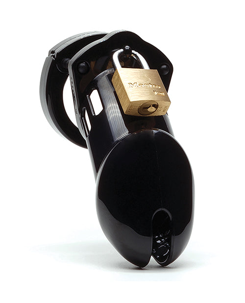 CB-6000 3 1/4" Cock Cage &amp; Lock Set - Black