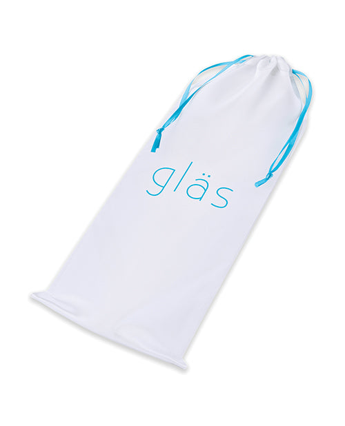 Glas 7&quot; Realistic Head Glass Dildo - Clear