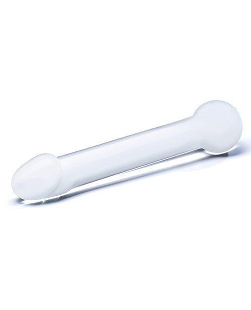 Glas 7&quot; Realistic Head Glass Dildo - Clear