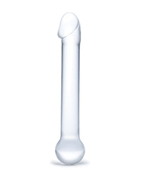 Glas 7&quot; Realistic Head Glass Dildo - Clear