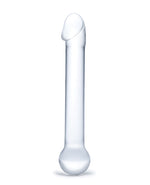 Glas 7&quot; Realistic Head Glass Dildo - Clear
