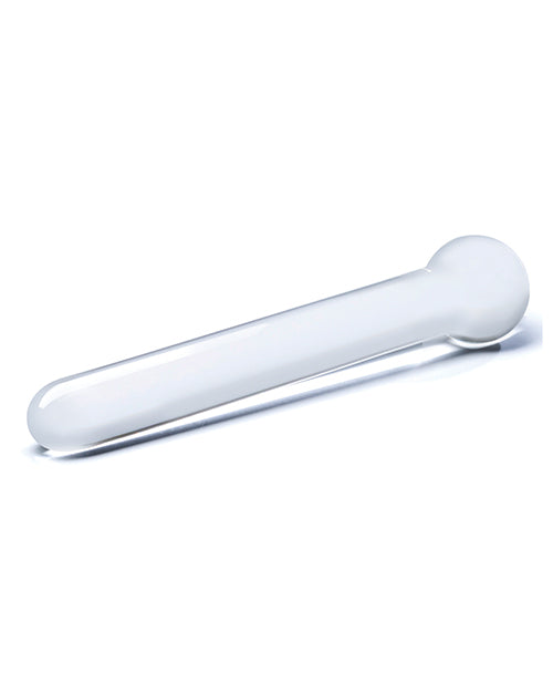 Glas 7&quot; Straight Glass Dildo - Clear