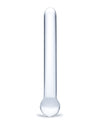 Glas 7&quot; Straight Glass Dildo - Clear