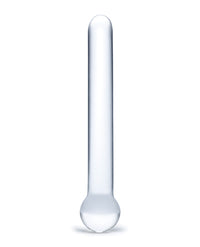 Glas 7&quot; Straight Glass Dildo - Clear