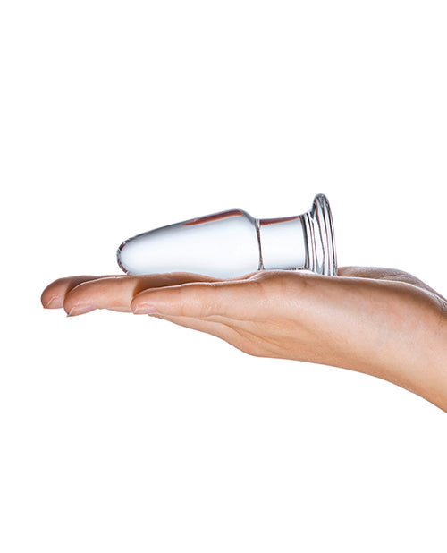 Glas 3.5&quot; Butt Plug - Clear