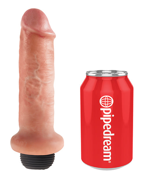 King Cock 6&quot; Squirting Cock - Flesh