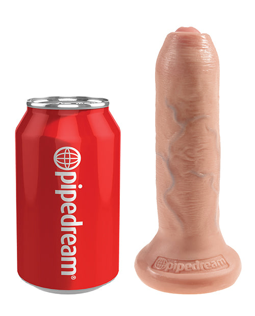 King Cock 6&quot; Uncut Dildo - Flesh
