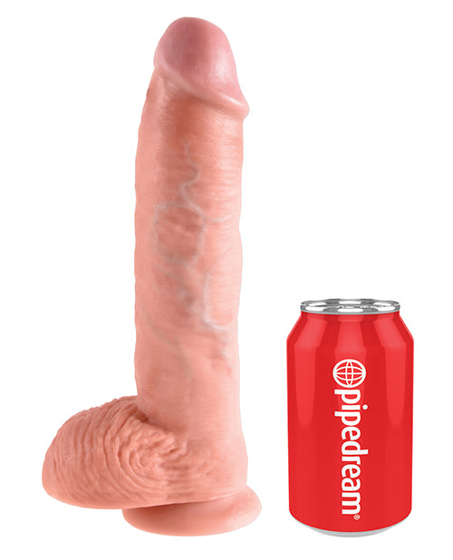 King Cock 10&quot; Cock w/Balls - Flesh