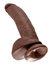 King Cock 9&quot; Cock w/Balls - Brown
