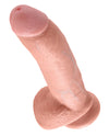 King Cock 9&quot; Cock w/Balls - Flesh