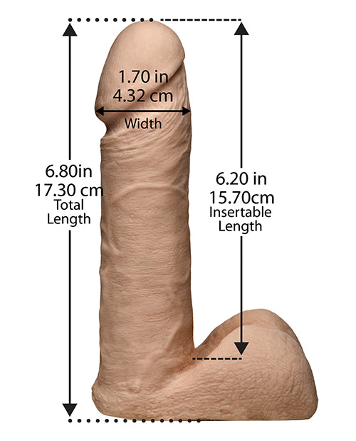 Ultra Harness 2 w/7&quot; Ultraskyn Cock - White