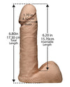 Ultra Harness 2 w/7&quot; Ultraskyn Cock - White