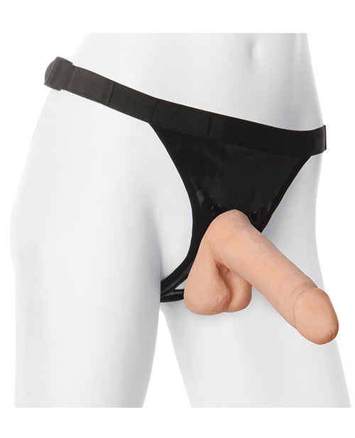 Ultra Harness 2 w/7&quot; Ultraskyn Cock - White