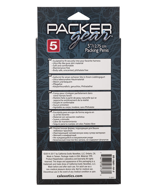 Packer Gear 5&quot; Packing Penis - Brown