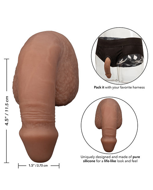 Packer Gear 5 Silicone Packing Penis - Brown