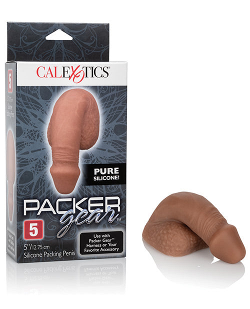 Packer Gear 5 Silicone Packing Penis - Brown