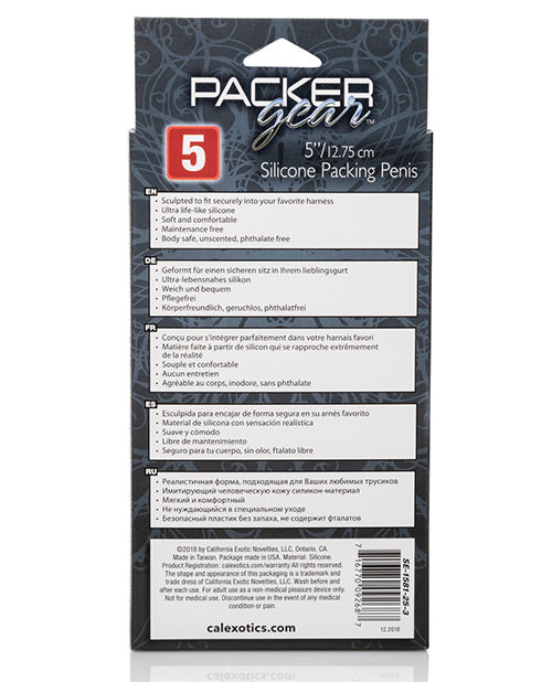 Packer Gear 5 Silicone Packing Penis - Tan