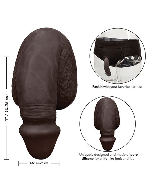 Packer Gear 4 Silicone Packing Penis - Black