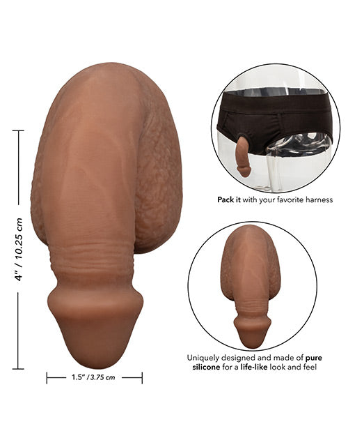 Packer Gear 4 Silicone Packing Penis - Brown