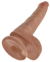 King Cock 6&quot; Cock w/Balls - Tan