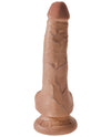 King Cock 6&quot; Cock w/Balls - Tan