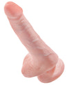 King Cock 6&quot; Cock w/Balls - Flesh