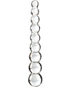 Icicles No. 2 Hand Blown Glass Massager - Clear Rippled