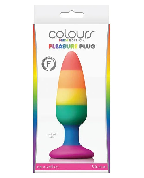 Colours Pride Edition Pleasure Plug Medium - Rainbow