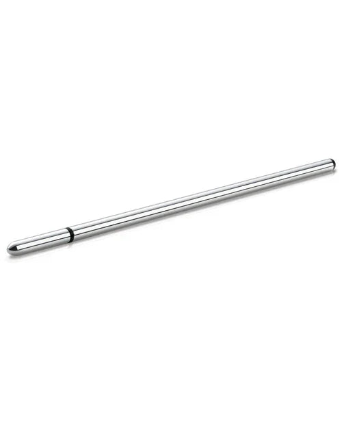 Mystim Thin Finn eStim Urethral Sound - Silver